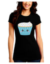 Cute Cupcake with Sprinkles Juniors Crew Dark T-Shirt by TooLoud-T-Shirts Juniors Tops-TooLoud-Black-Juniors Fitted Small-Davson Sales