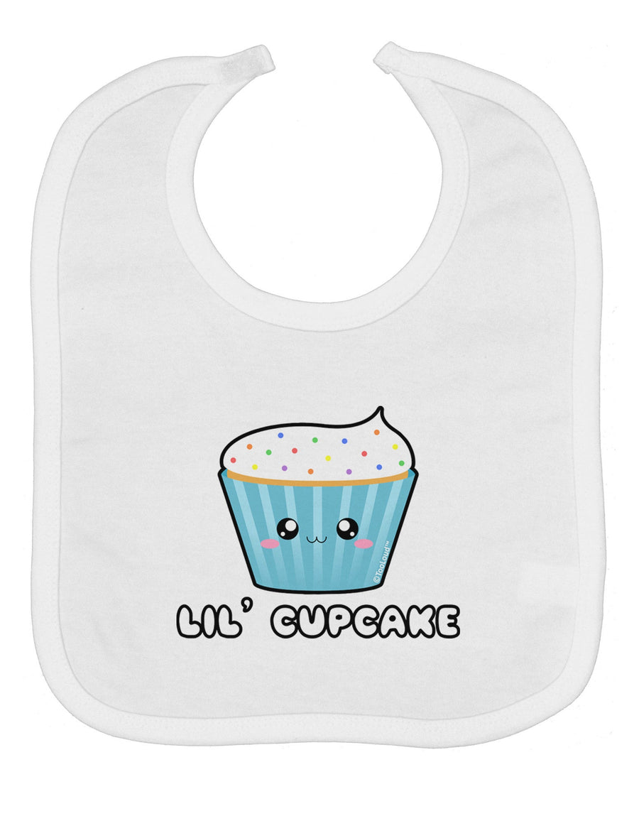 Cute Cupcake with Sprinkles - Lil Cupcake Baby Bib by TooLoud