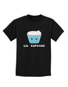 Cute Cupcake with Sprinkles - Lil Cupcake Childrens Dark T-Shirt by TooLoud-Childrens T-Shirt-TooLoud-Black-X-Small-Davson Sales