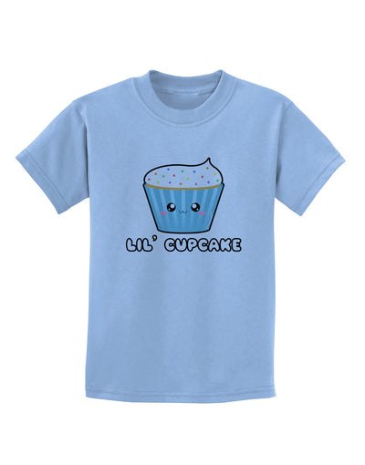 Cute Cupcake with Sprinkles - Lil Cupcake Childrens T-Shirt by TooLoud-Childrens T-Shirt-TooLoud-Light-Blue-X-Small-Davson Sales