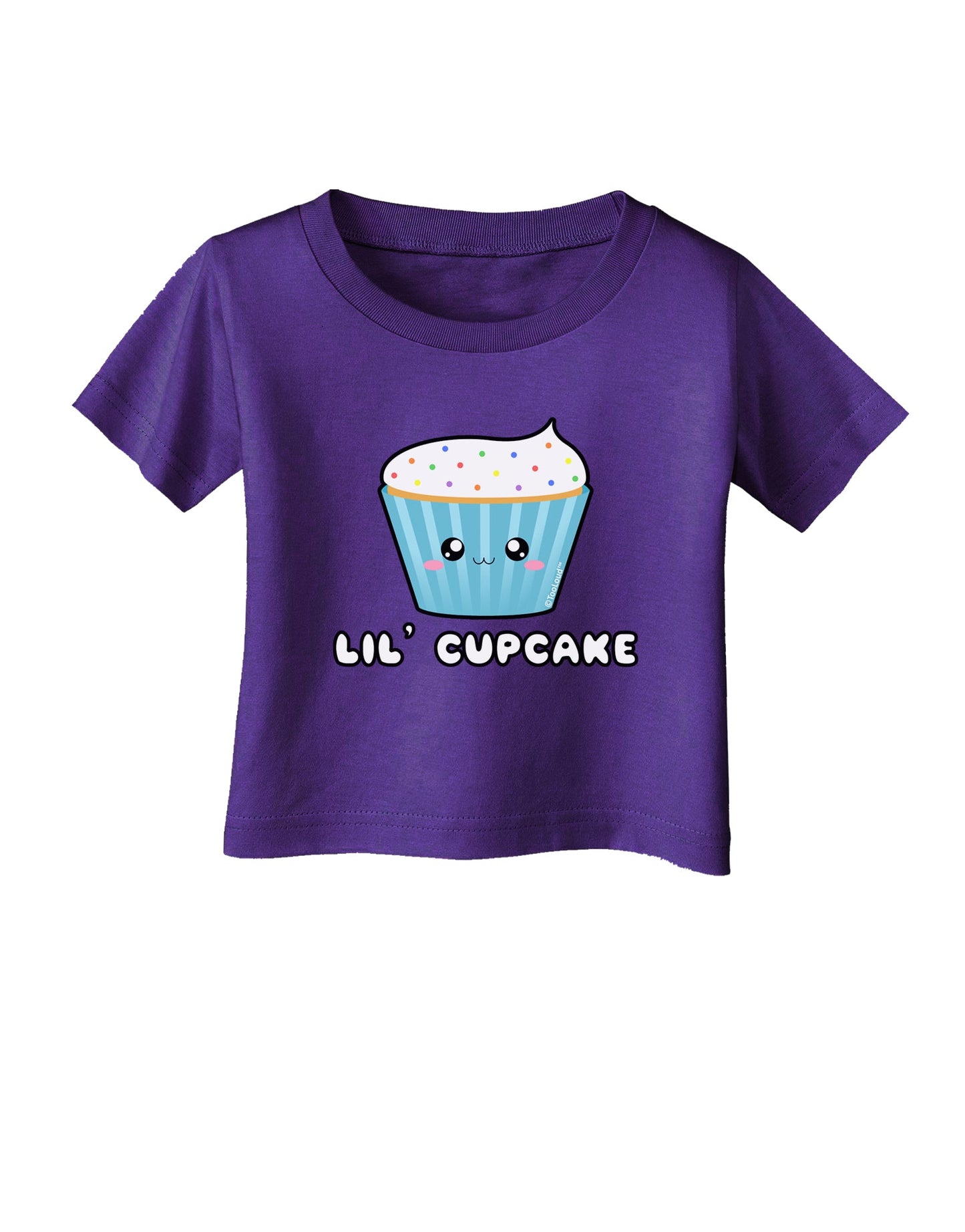 Cute Cupcake with Sprinkles - Lil Cupcake Infant T-Shirt Dark by TooLoud-Infant T-Shirt-TooLoud-Purple-06-Months-Davson Sales