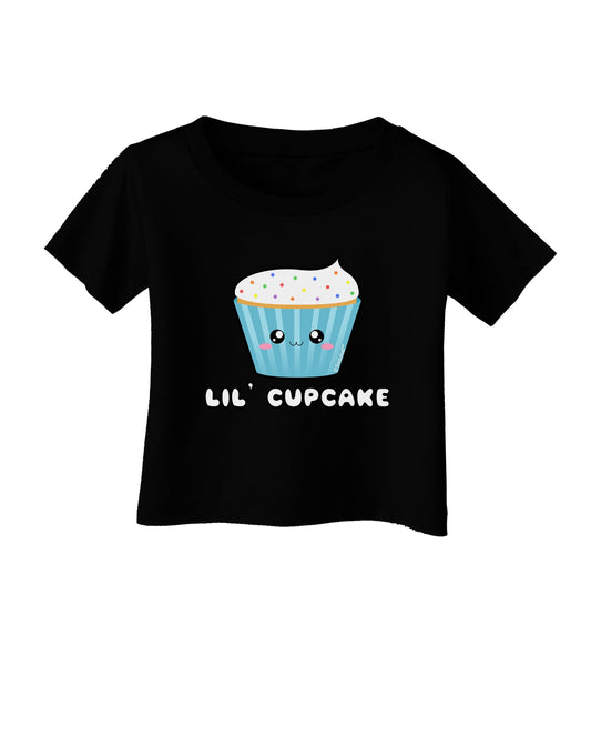 Cute Cupcake with Sprinkles - Lil Cupcake Infant T-Shirt Dark by TooLoud-Infant T-Shirt-TooLoud-Black-06-Months-Davson Sales
