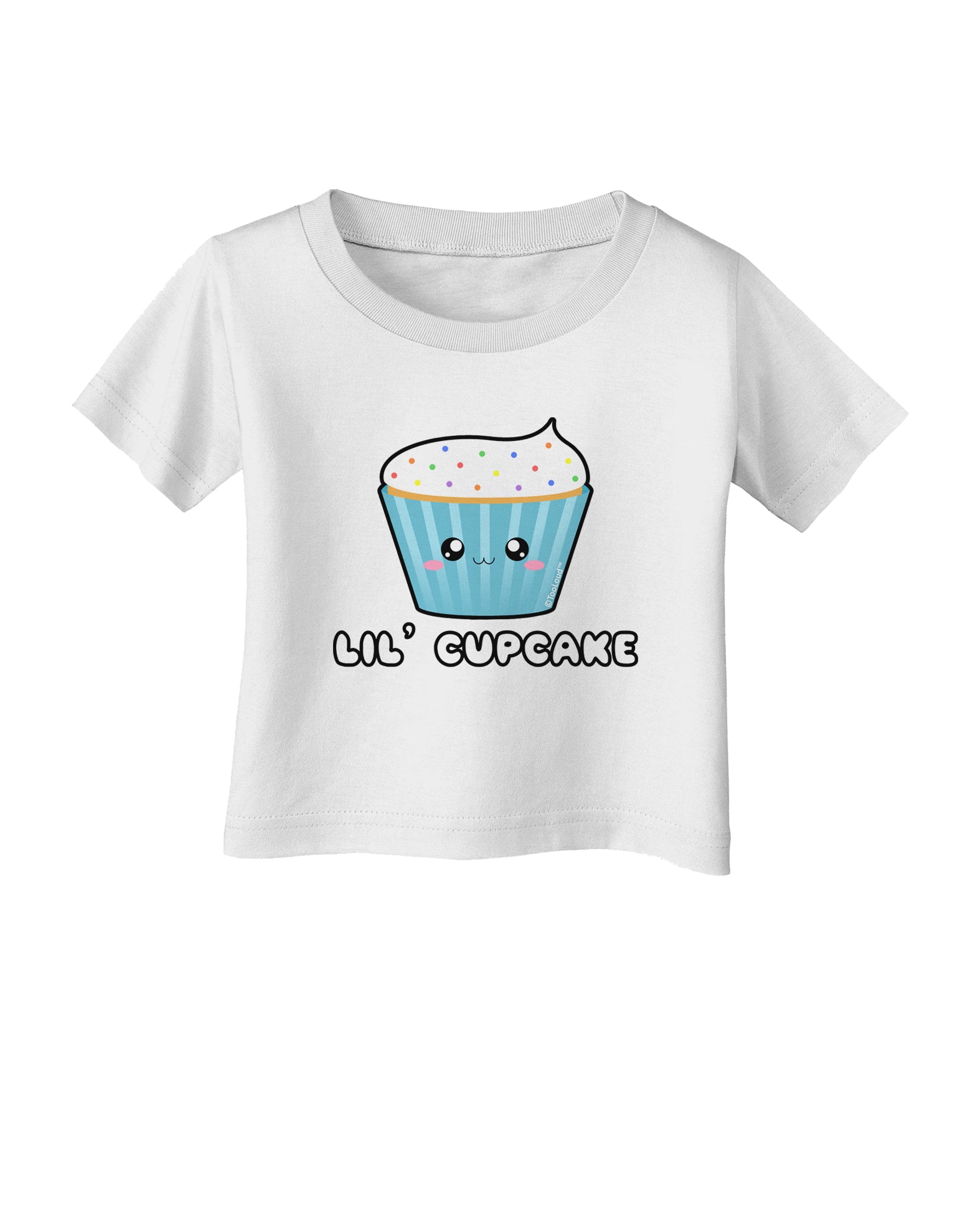 Cute Cupcake with Sprinkles - Lil Cupcake Infant T-Shirt by TooLoud-Infant T-Shirt-TooLoud-White-06-Months-Davson Sales