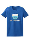 Cute Cupcake with Sprinkles - Lil Cupcake Womens Dark T-Shirt by TooLoud-Womens T-Shirt-TooLoud-Royal-Blue-X-Small-Davson Sales