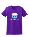 Cute Cupcake with Sprinkles - Lil Cupcake Womens Dark T-Shirt by TooLoud-Womens T-Shirt-TooLoud-Purple-X-Small-Davson Sales