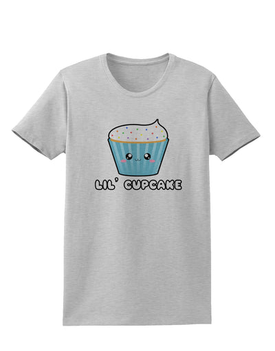 Cute Cupcake with Sprinkles - Lil Cupcake Womens T-Shirt by TooLoud-Womens T-Shirt-TooLoud-AshGray-X-Small-Davson Sales