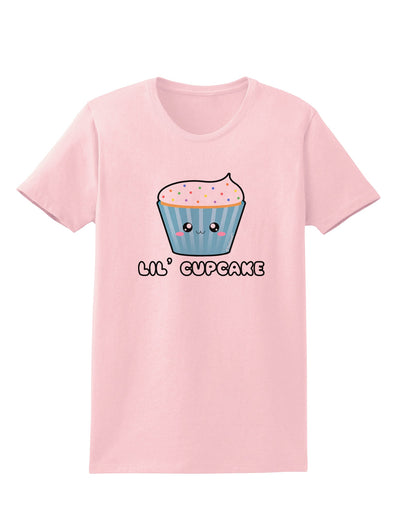 Cute Cupcake with Sprinkles - Lil Cupcake Womens T-Shirt by TooLoud-Womens T-Shirt-TooLoud-PalePink-X-Small-Davson Sales