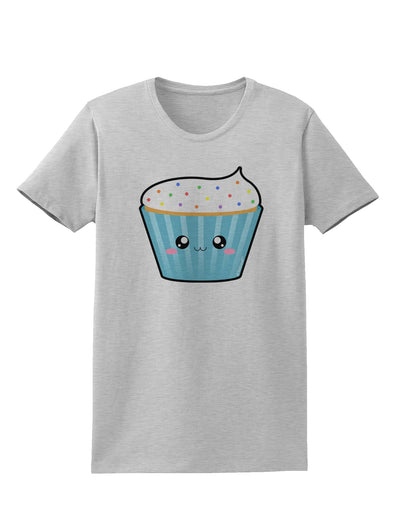 Cute Cupcake with Sprinkles Womens T-Shirt by TooLoud-Womens T-Shirt-TooLoud-AshGray-X-Small-Davson Sales