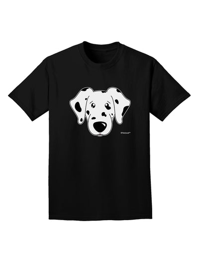 Cute Dalmatian Dog Adult Dark T-Shirt by TooLoud-Mens T-Shirt-TooLoud-Black-Small-Davson Sales