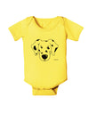 Cute Dalmatian Dog Baby Romper Bodysuit by TooLoud-Baby Romper-TooLoud-Yellow-06-Months-Davson Sales