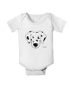 Cute Dalmatian Dog Baby Romper Bodysuit by TooLoud-Baby Romper-TooLoud-White-06-Months-Davson Sales