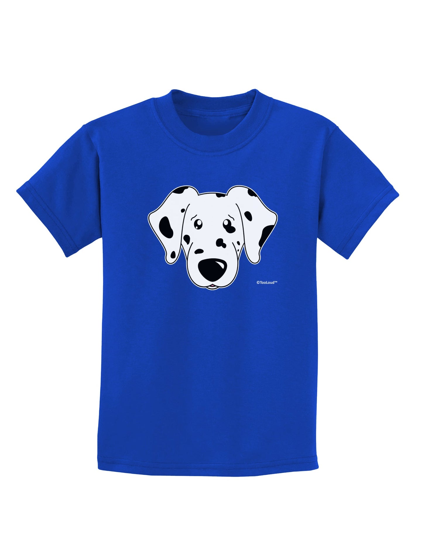 Cute Dalmatian Dog Childrens Dark T-Shirt by TooLoud-Childrens T-Shirt-TooLoud-Royal-Blue-X-Small-Davson Sales