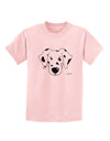 Cute Dalmatian Dog Childrens T-Shirt by TooLoud-Childrens T-Shirt-TooLoud-PalePink-X-Small-Davson Sales