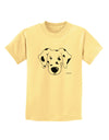 Cute Dalmatian Dog Childrens T-Shirt by TooLoud-Childrens T-Shirt-TooLoud-Daffodil-Yellow-X-Small-Davson Sales