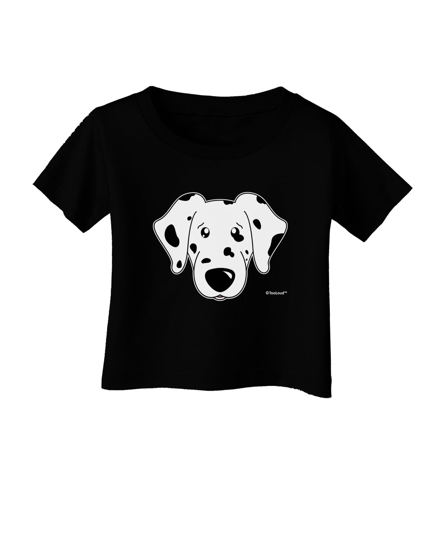 Cute Dalmatian Dog Infant T-Shirt Dark by TooLoud-Infant T-Shirt-TooLoud-Black-06-Months-Davson Sales