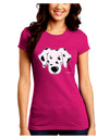 Cute Dalmatian Dog Juniors Crew Dark T-Shirt by TooLoud-T-Shirts Juniors Tops-TooLoud-Hot-Pink-Juniors Fitted Small-Davson Sales