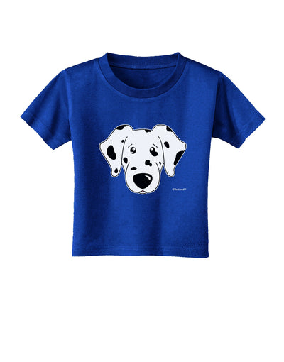 Cute Dalmatian Dog Toddler T-Shirt Dark by TooLoud-Toddler T-Shirt-TooLoud-Royal-Blue-2T-Davson Sales