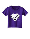 Cute Dalmatian Dog Toddler T-Shirt Dark by TooLoud-Toddler T-Shirt-TooLoud-Purple-2T-Davson Sales