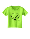 Cute Dalmatian Dog Toddler T-Shirt by TooLoud-Toddler T-Shirt-TooLoud-Lime-Green-2T-Davson Sales