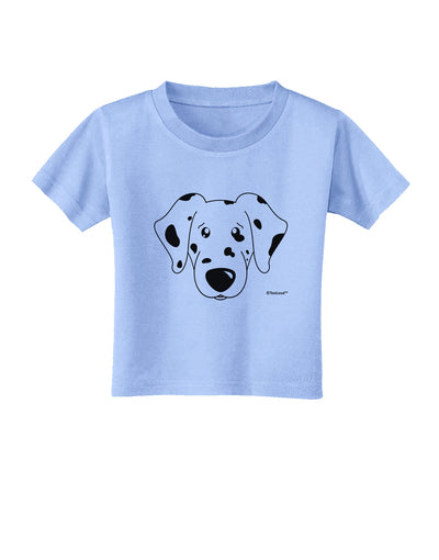 Cute Dalmatian Dog Toddler T-Shirt by TooLoud-Toddler T-Shirt-TooLoud-Aquatic-Blue-2T-Davson Sales