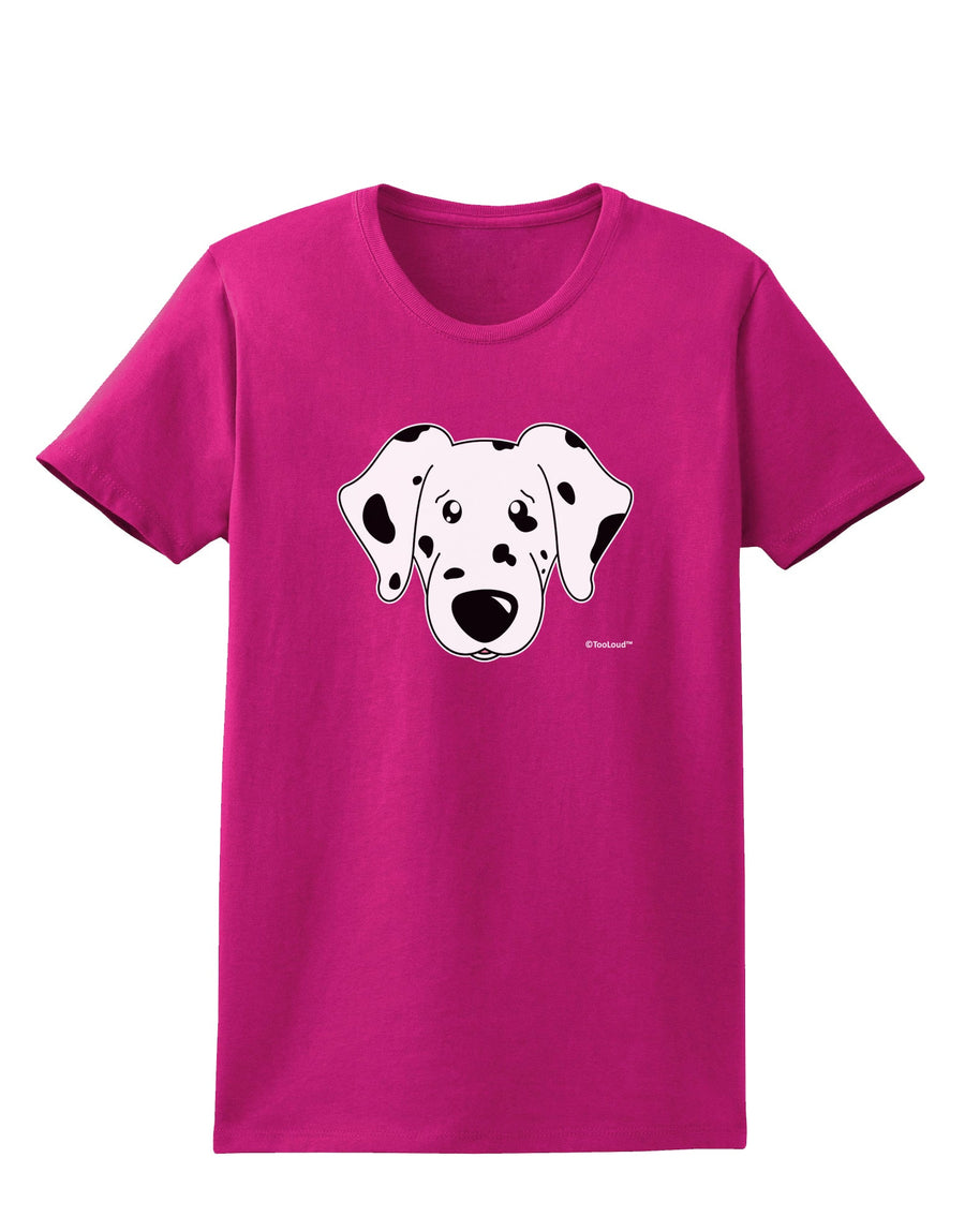 Cute Dalmatian Dog Womens Dark T-Shirt by TooLoud-Womens T-Shirt-TooLoud-Black-X-Small-Davson Sales