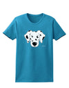 Cute Dalmatian Dog Womens Dark T-Shirt by TooLoud-Womens T-Shirt-TooLoud-Turquoise-X-Small-Davson Sales