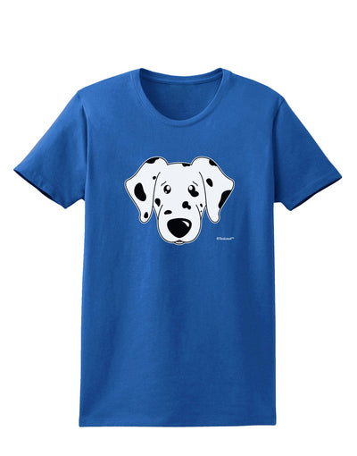 Cute Dalmatian Dog Womens Dark T-Shirt by TooLoud-Womens T-Shirt-TooLoud-Royal-Blue-X-Small-Davson Sales