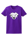 Cute Dalmatian Dog Womens Dark T-Shirt by TooLoud-Womens T-Shirt-TooLoud-Purple-X-Small-Davson Sales