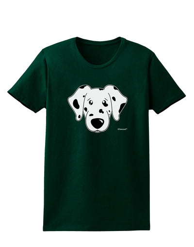 Cute Dalmatian Dog Womens Dark T-Shirt by TooLoud-Womens T-Shirt-TooLoud-Forest-Green-Small-Davson Sales