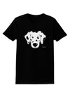 Cute Dalmatian Dog Womens Dark T-Shirt by TooLoud-Womens T-Shirt-TooLoud-Black-X-Small-Davson Sales