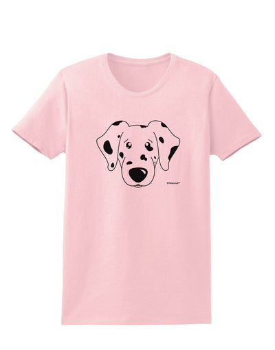 Cute Dalmatian Dog Womens T-Shirt by TooLoud-Womens T-Shirt-TooLoud-PalePink-X-Small-Davson Sales