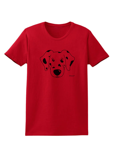 Cute Dalmatian Dog Womens T-Shirt by TooLoud-Womens T-Shirt-TooLoud-Red-X-Small-Davson Sales