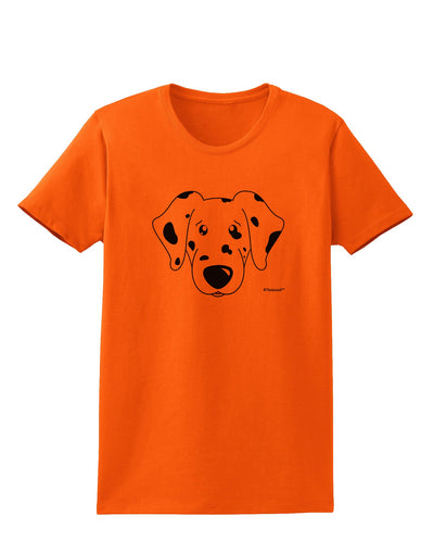 Cute Dalmatian Dog Womens T-Shirt by TooLoud-Womens T-Shirt-TooLoud-Orange-X-Small-Davson Sales