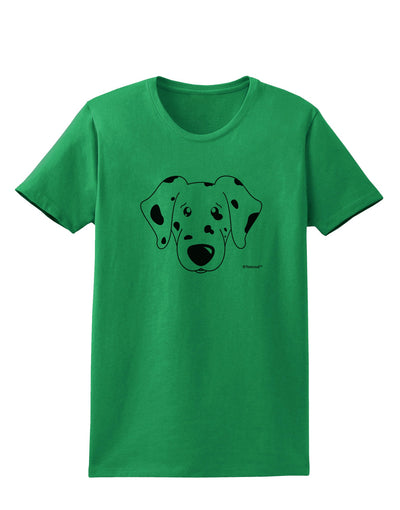 Cute Dalmatian Dog Womens T-Shirt by TooLoud-Womens T-Shirt-TooLoud-Kelly-Green-X-Small-Davson Sales