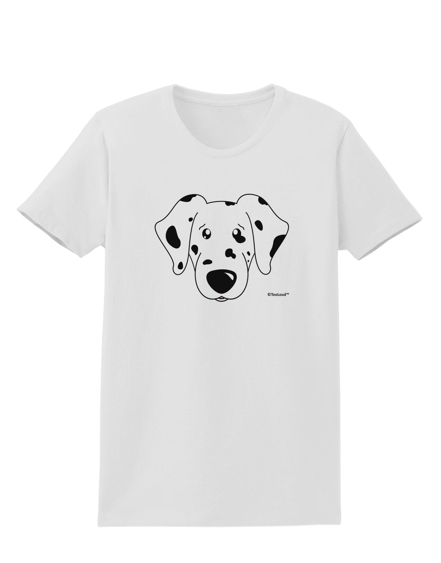 Cute Dalmatian Dog Womens T-Shirt by TooLoud-Womens T-Shirt-TooLoud-White-X-Small-Davson Sales