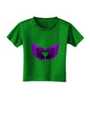 Cute Dark Angel Wings Black and Purple Heart Toddler T-Shirt Dark-Toddler T-Shirt-TooLoud-Royal-Blue-2T-Davson Sales