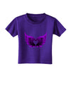 Cute Dark Angel Wings Black and Purple Heart Toddler T-Shirt Dark-Toddler T-Shirt-TooLoud-Purple-2T-Davson Sales