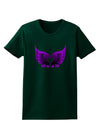 Cute Dark Angel Wings Black and Purple Heart Womens Dark T-Shirt-TooLoud-Forest-Green-Small-Davson Sales