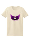 Cute Dark Angel Wings Black and Purple Heart Womens T-Shirt-Womens T-Shirt-TooLoud-Natural-X-Small-Davson Sales