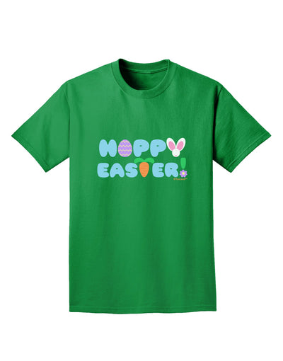 Cute Decorative Hoppy Easter Design Adult Dark T-Shirt by TooLoud-Mens T-Shirt-TooLoud-Kelly-Green-Small-Davson Sales