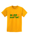 Cute Decorative Hoppy Easter Design Childrens T-Shirt by TooLoud-Childrens T-Shirt-TooLoud-Gold-X-Small-Davson Sales