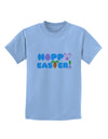 Cute Decorative Hoppy Easter Design Childrens T-Shirt by TooLoud-Childrens T-Shirt-TooLoud-Light-Blue-X-Small-Davson Sales