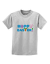 Cute Decorative Hoppy Easter Design Childrens T-Shirt by TooLoud-Childrens T-Shirt-TooLoud-AshGray-X-Small-Davson Sales