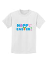 Cute Decorative Hoppy Easter Design Childrens T-Shirt by TooLoud-Childrens T-Shirt-TooLoud-White-X-Small-Davson Sales