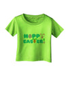 Cute Decorative Hoppy Easter Design Infant T-Shirt by TooLoud-Infant T-Shirt-TooLoud-Lime-Green-06-Months-Davson Sales