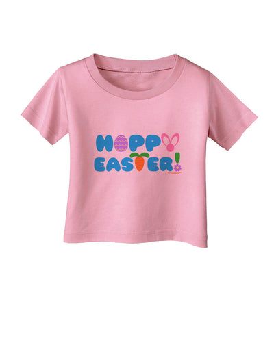 Cute Decorative Hoppy Easter Design Infant T-Shirt by TooLoud-Infant T-Shirt-TooLoud-Candy-Pink-06-Months-Davson Sales