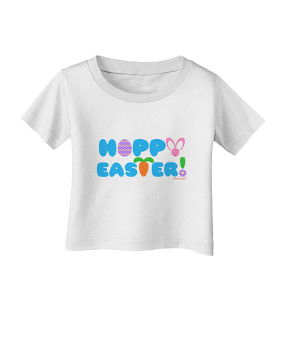 Cute Decorative Hoppy Easter Design Infant T-Shirt by TooLoud-Infant T-Shirt-TooLoud-White-06-Months-Davson Sales