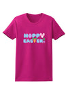 Cute Decorative Hoppy Easter Design Womens Dark T-Shirt by TooLoud-Womens T-Shirt-TooLoud-Hot-Pink-Small-Davson Sales