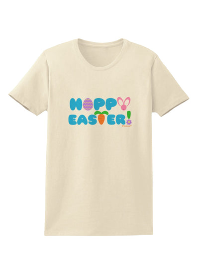 Cute Decorative Hoppy Easter Design Womens T-Shirt by TooLoud-Womens T-Shirt-TooLoud-Natural-X-Small-Davson Sales