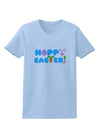 Cute Decorative Hoppy Easter Design Womens T-Shirt by TooLoud-Womens T-Shirt-TooLoud-Light-Blue-X-Small-Davson Sales